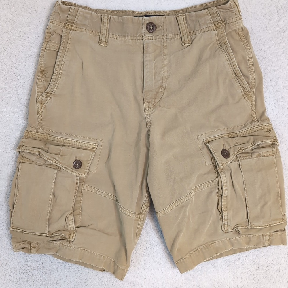 American Eagle Men's Size 28 Tan Cargo Shorts Classic Next Level Flex Y2K